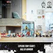 LEGO Marvel Iron Man Armory Toy Building Set 76216, Avengers Gift for 7 Plus Year Old Kids, Boys & Girls, Iron Man Pretend Play Toy, Marvel Building Kit with MK3, MK25 and MK85 Suit Minifigures