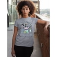 thumbnail image 3 of Midnight Margarita Cocktail Halloween Night Fun Drinks Women's T-shirt, XL, H. Grey, 3 of 6