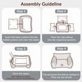 thumbnail image 6 of Exclusivo Mezcla Sofa Pet Bed with Raised Backrest for Small Dogs, 24"x18" Cozy Plush Cord Couch Dog Bed, Removable Washable Cover, Sage Grey, 6 of 6