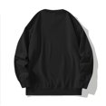 thumbnail image 5 of HAiming Men's Crewneck Sweatshirts Solid Color Long Sleeved Pullover Tops Fall Winter 2025 Trendy Casual Loose Blouse, 5 of 7