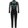 thumbnail image 3 of TiaoBug Kids Girls Gymnastics Sports Jumpsuit Full Length Yoga Acrobatics Practice Athletic Tank Bodysuit Black&Blue Green 6, 3 of 7
