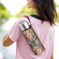thumbnail image 6 of 20 Oz Pioneer Flower Coffee Tumbler Double Wall Insulated Stainless Steel Water Bottle | Metal Reusable Thermoses Flask with Cup Cap | Leak & Sweat Proof with Anti-Dust Lid, 6 of 7
