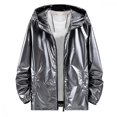 thumbnail image 1 of Mens Shiny Waterproof Hooded Jacket VXH, 1 of 3