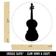 thumbnail image 2 of Cello Music Instrument Silhouette Self-Inking Rubber Stamp Ink Stamper - Blue Ink - Medium 1 Inch, 2 of 7