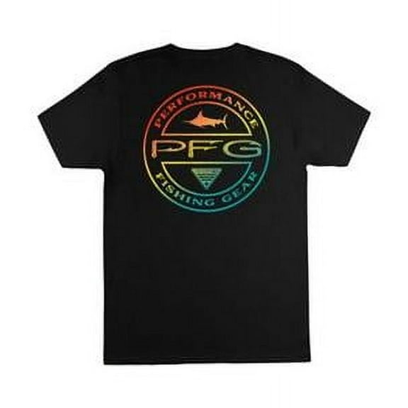 Columbia Mens Regular fit Short Sleeve Graphic T-Shirt Shirt Large Black Solid