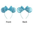 thumbnail image 2 of Diadema clásica con orejas de ratón para mujeres y niñas, diadema de princesa para fiesta y Festival, lazo de lentejuelas para niños, bonitos nuevos accesorios para el cabello para mujer, 2 of 3