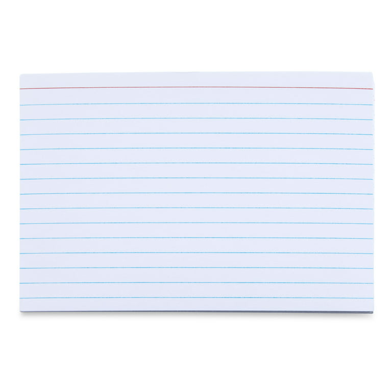 100 Pack White Blank Index Cards 4 x 6 plus 100 Pack Colored