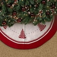 thumbnail image 3 of Xmas Tree Mat Christmas Tree Skirt 47inch Knitting Christmas Tree Skirt Luxury for Christmas Holiday Party Home Decorations Xmas Tree Skirt Christmas Decorations (A), 3 of 5