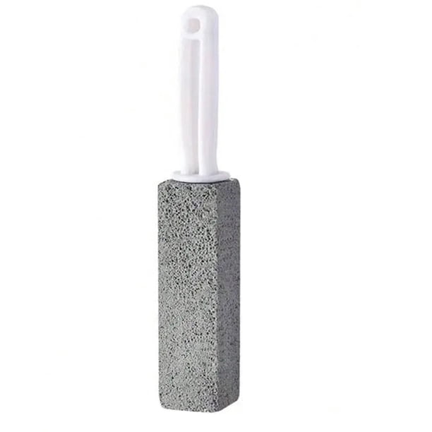 2 piezas de piedra pómez para limpiar inodoros. Cepillo de baño con mango extra largo para quitar el aro del inodoro.