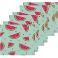 thumbnail image 2 of SKYSONIC 4 PCS Cute Watermelons Polka Dot Washcloths, 12"x 12" Cotton Wash Cloths, Highly Absorbent and Soft Face Towels for Bathroom,Gym,Hotel and Spa, 2 of 7