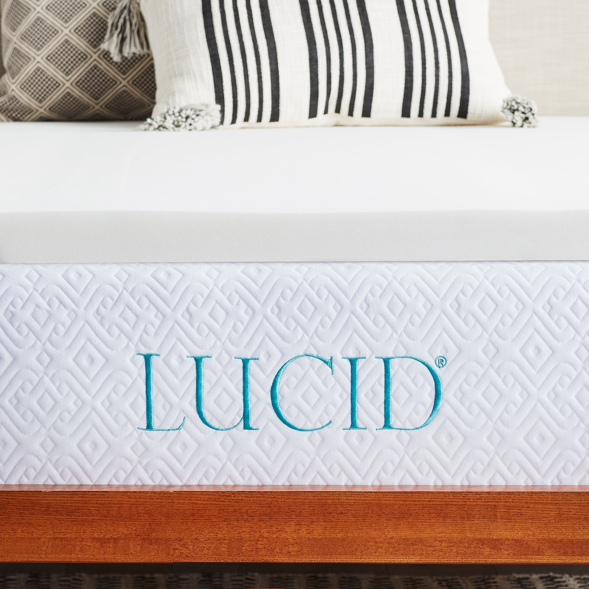 Lucid 2" Premium Soft Foam Mattress Topper, Full