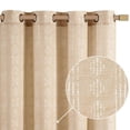 thumbnail image 1 of Cortinas Jinchan Boho Beige de 214 cm de longitud para dormitorio y sala de estar, 1 of 9
