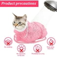 thumbnail image 7 of Breathable Mesh Shower Bag - Anti Scratch Adjustable Grooming for Nail Trimming, Bathing - Polyester Soft Cat Washing, 7 of 7