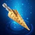 thumbnail image 4 of Cone Drill Bit, High Hardness Step Drill Bit Reliable Powerful  For Aluminum Board For Thin Steel Board For Plastic Board, 4 of 8