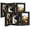 Black, variant on Golden State Art 5x7 3-Opening Trifold Hinged Collage Picture Frames with Real Glass, Black, 2-Pack
