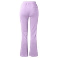 thumbnail image 5 of jtjvou Bootcut Dress Pants Women | Casual Work Pant with Pockets, High Waist Stretchy Trousers, Office Work Pull On Slacks Purple XL, 5 of 7
