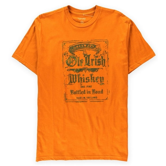 Sonoma Life Style Mens Green Ivy Ole Irish Whiskey Graphic T-Shirt