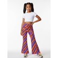 thumbnail image 5 of Trendy Classic Girls Bell Bottoms Flare Leggings Comfort-Fit Wide Leg Pants for Tween Girls Age 8-13, 5 of 6