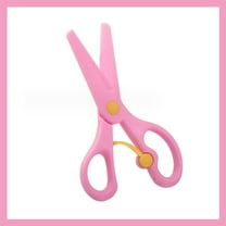 Youngster'S Safety Craft Scissors (Presch○○l Training Tool, Blunt-Tip Art Shears), Pink, Blue Youngster'S Safety Scissors For Presch○○l, Handmade Art Craft Training Scissors, Meiiso