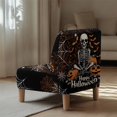 thumbnail image 5 of HELLHERO Non Slip Armless Accent Chair Protector Friendly for Pets Dustproof Armless Accent Chair Cover for Dining Room, Spiderweb Skeleton Halloween, 5 of 8