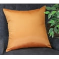 thumbnail image 2 of Aiking Home Solid Faux Silk Euro Sham / Pillow Cover 24 by 24 - Orange, 2 of 3