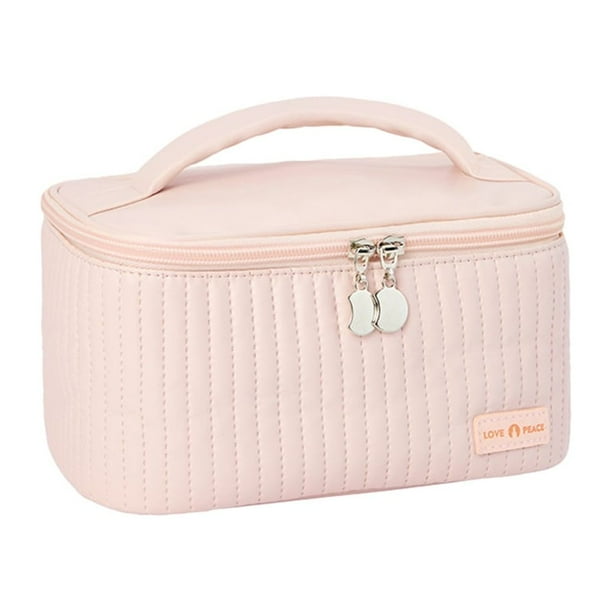 Monstrate Bolsa de cosméticos compacta y portátil, amplia aplicación y apariencia elegante, bolsa de cosméticos para mujeres Almacenamiento y organización del hogar sakura rosa