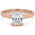 thumbnail image 1 of 0.50 Carat Excellent Radiant Cut Real Diamond Latest Design Solitaire Engagement Ring for Ladies Solid 14K Rose Gold Size 7.5, 1 of 6