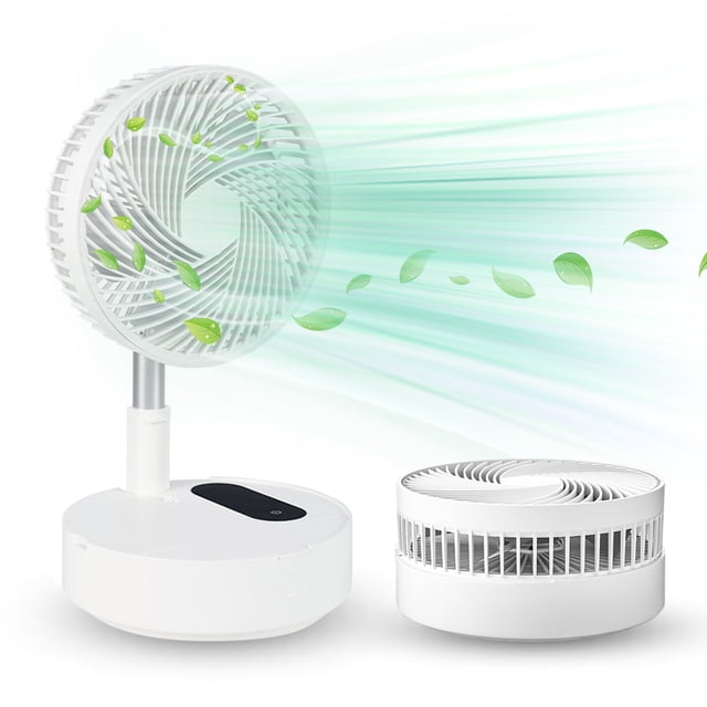 Ventilador de escritorio plegable de 8,3'' con control remoto y luz nocturna