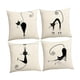 thumbnail image 3 of Juego de 4 fundas de cojín decorativas, lavables a máquina, con diseño de . Fundas cuadradas para cojines, ideales para sofá, coche, silla o, 3 of 9