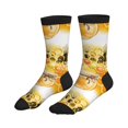 thumbnail image 4 of Crew Socks for Women Men, Honey Bee  Moisture Running Athletic Football Striped Socks Cushion Tube Socks, 4 of 7