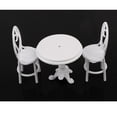 thumbnail image 5 of "Dollhouse Furniture Metal Round Table and Chairs 3PCS for 1 12 Dollhouse Living Room/Garden Furnishings, White", 5 of 10