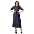 thumbnail image 3 of Moomaya Printed Short Sleeve Dress Pleated Women Plus Size Casual Work Dress, 3 of 6