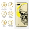 thumbnail image 4 of Case Yard iPhone-8-Plus Case Clear Soft & Flexible TPU Ultra Low Profile Slim Fit Thin Shockproof Transparent Bumper Protective Cover Drop Protective Cell Phone Cases (Headphone Skull), 4 of 8