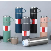 Premium Hot & Cold Thermos Gift Set – Sleek Travel Flask with 2 Matching Cups