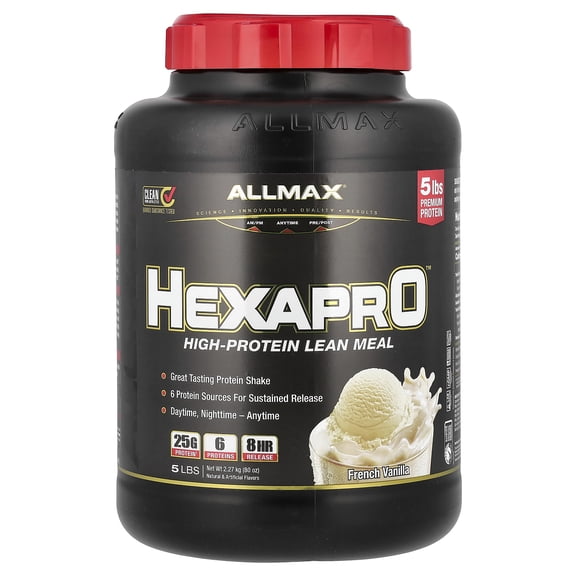 ALLMAX Hexapro™, High-Protein Lean Meal, French Vanilla, 5 lbs (2.27 kg)