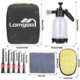 thumbnail image 2 of STORGENER Foam Sprayer, Foam Pump Sprayer for Car Cleaning Kit, Foaming Spray Bottle with Trigger Lock, Adjustable Nozzle, Level Indicators, 2 of 7