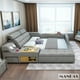 thumbnail image 5 of Linlamlim Tech Smart Bed 2 People - King Size Multifunctional Ultimate Bed Frame Queen with Genuine Leather,Bluetooth Speaker My Lux Decor Round, 5 of 7