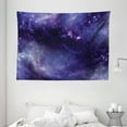 thumbnail image 1 of Eggplant Tapestry, Sky with the Open Space Star Constellations and Gloomy Atmosphere Heavenly Bodies, Wall Hanging for Bedroom Living Room Dorm Decor, 80W X 60L Inches, Indigo, by Ambesonne, 1 of 2
