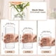 thumbnail image 5 of Jarrón de flores ComSaf con forma de cogollos pequeños de vidrio, 12 unidades, transparentes, a granel, 5 of 9