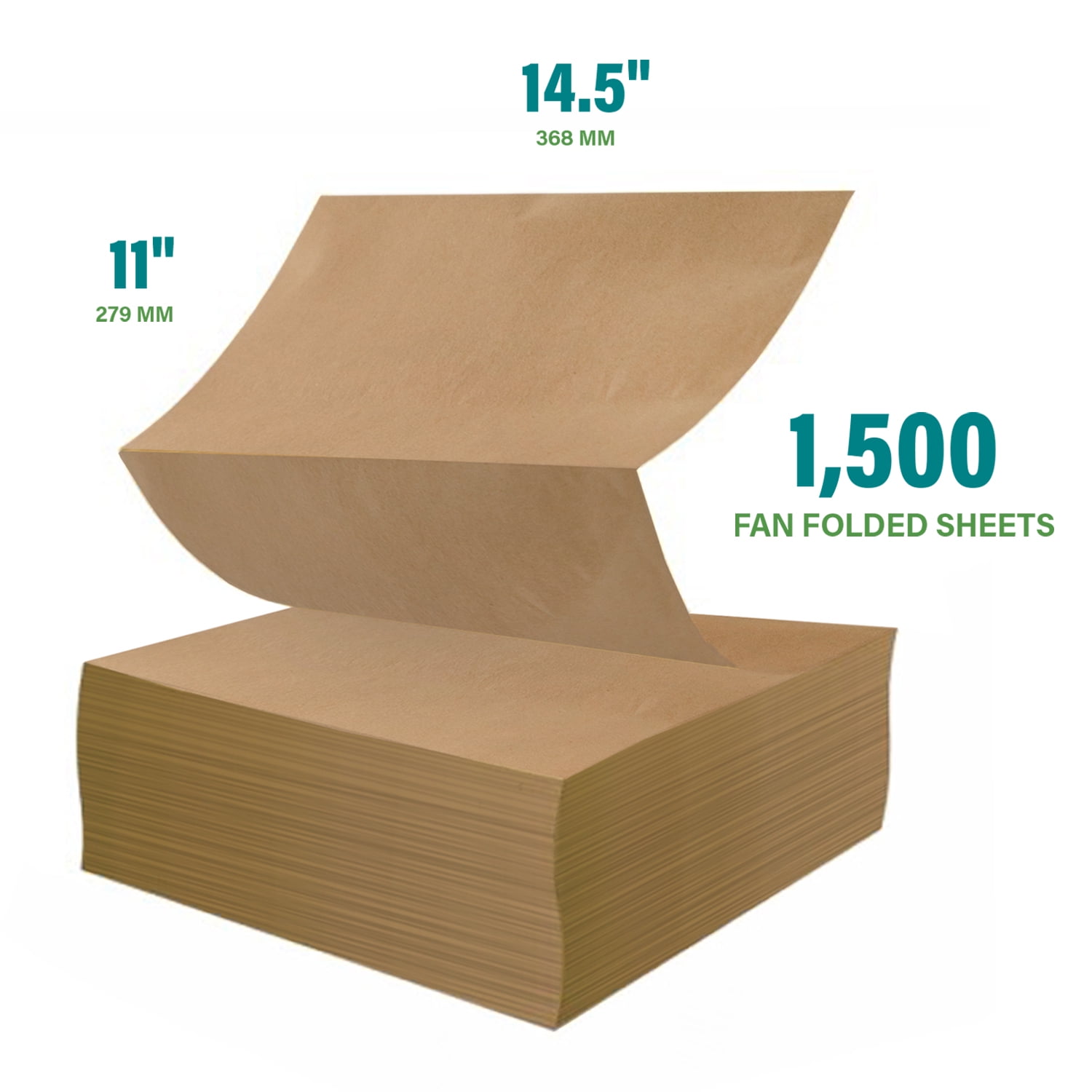 IDL Packaging 18 x 1200 Natural Kraft Paper Jumbo Roll for Wrapping Packaging and Void Filing 