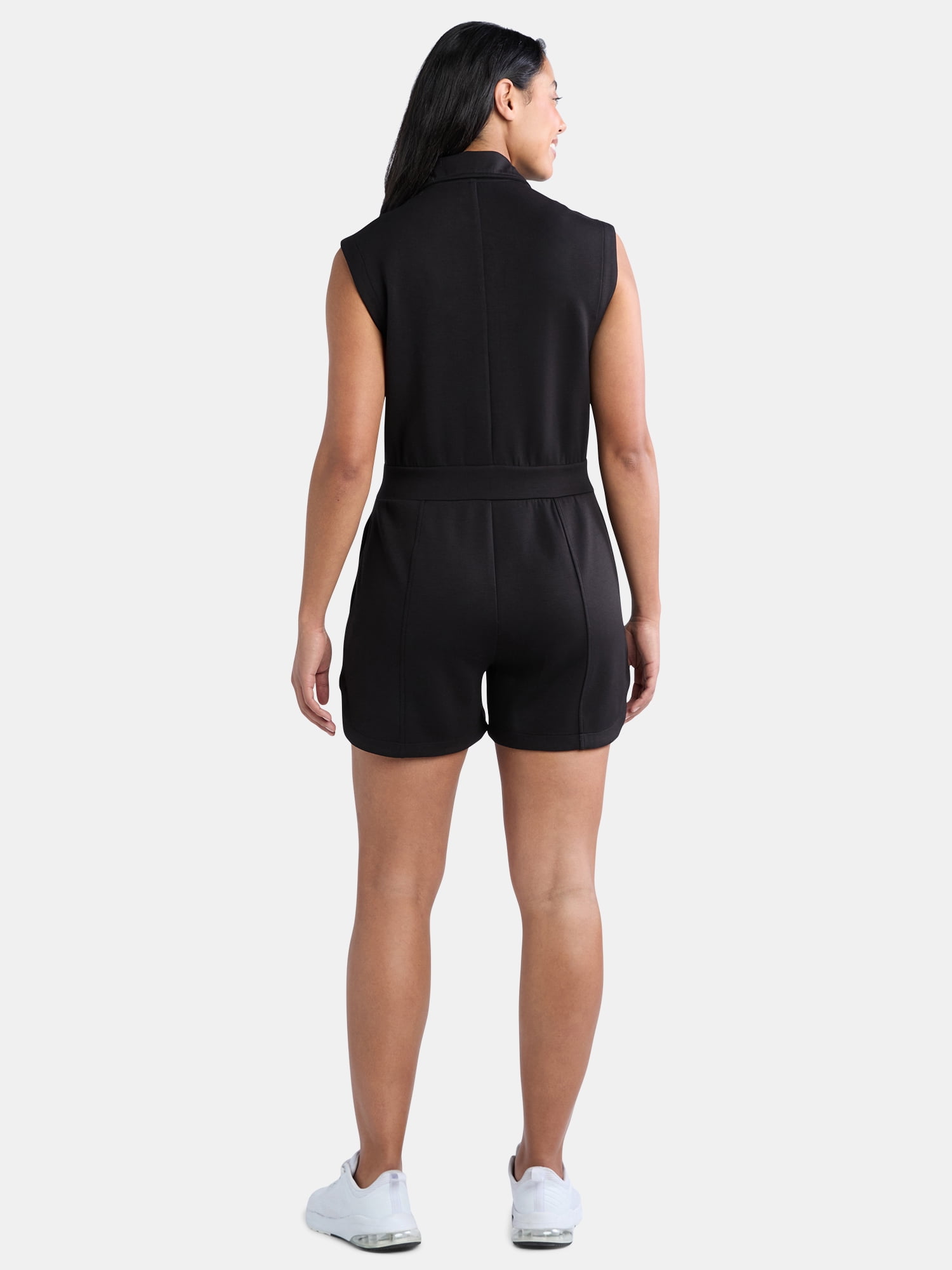 Avia Women's Knit Romper Sizes XS-4X, Soft Fit, Sleeveless