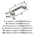 thumbnail image 3 of Tirer le Centre Nickel Poli - 3 Po., 3 of 8