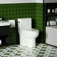 thumbnail image 4 of Resenkos Toilet, Tall Toilet,1.28 GPF Side-Single-flush One Piece Toilet, 1000 Gram Map Flushing Score Toilet, Gloss White, 4 of 15