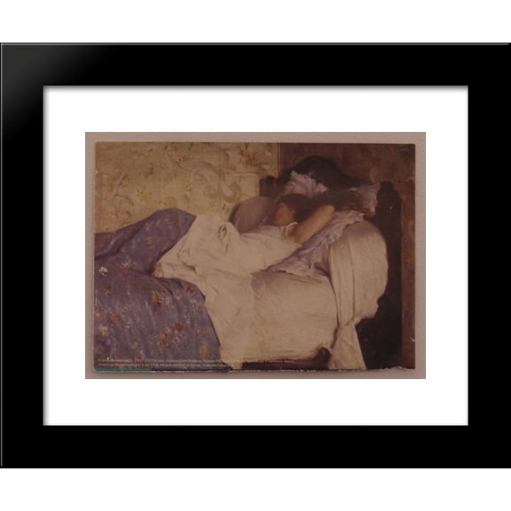 In Bed 20x24 Framed Art Print by Federico Zandomeneghi