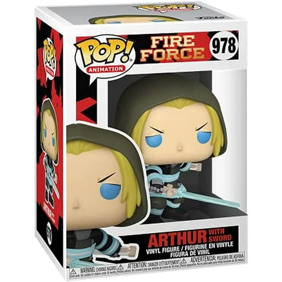Pop Animation Fire Force 3.75 Inch Action Figure - Arthur with Sword #978