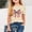 Beige, variant on Short T-Shirts Sleeve Kids Girls Round Neck Shirt Printed Loose Blouses Shirt Top Red Size 5 Years