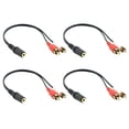 thumbnail image 1 of 4X 2  Macho A Hembra 3,5 mm Jack Aux Cable de Audio Estereo, 1 of 1