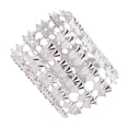 thumbnail image 4 of Servilletero de de imitación artificial Servilletero s de servilleta de plástico s de servilleta Adorno de boda para banquete Ce Plata Baoblaze Soporte de anillo de servilleta de diamantes de imitación, 4 of 6