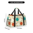 thumbnail image 3 of Bingfone Vintage Bowling Print Travel Duffel Tote Bag,Waterproof Shoulder Weekender Bag For Women and Men Swim Sports Travel Gym Bag，Foldable and expandable bag Lightweight, 3 of 7
