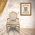 thumbnail image 3 of Metz, Andi 26x32 Gold Ornate Wood Framed with Double Matting Museum Art Print Titled - Wise Owls I, 3 of 4